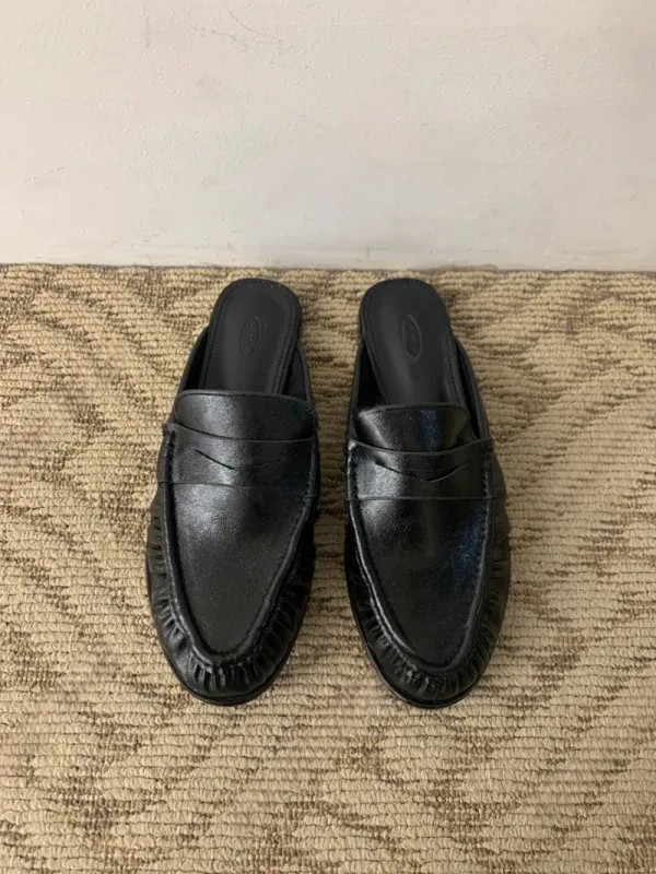 經典流蘇邊便士穆勒鞋