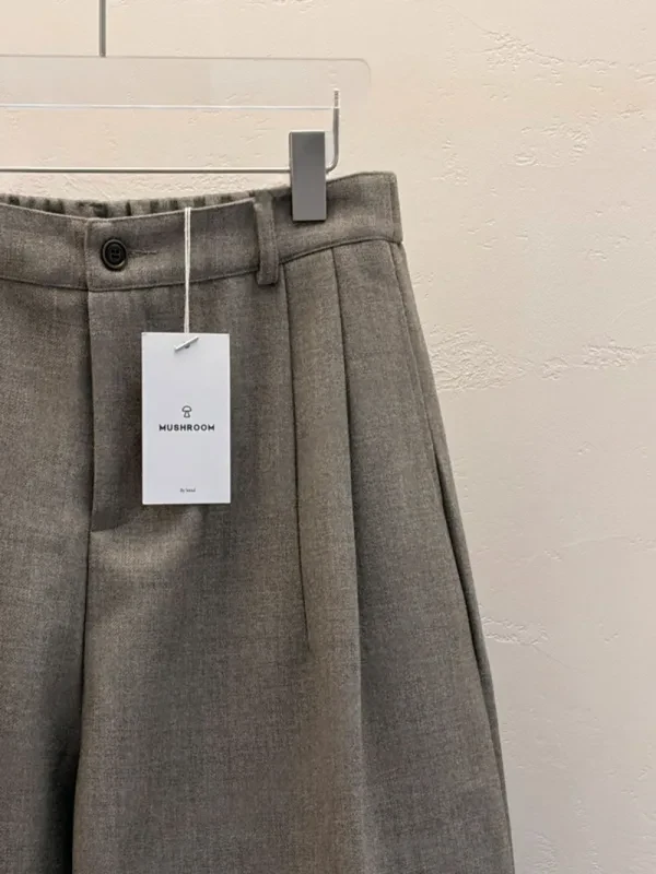 霧感都會垂墜打褶寬褲