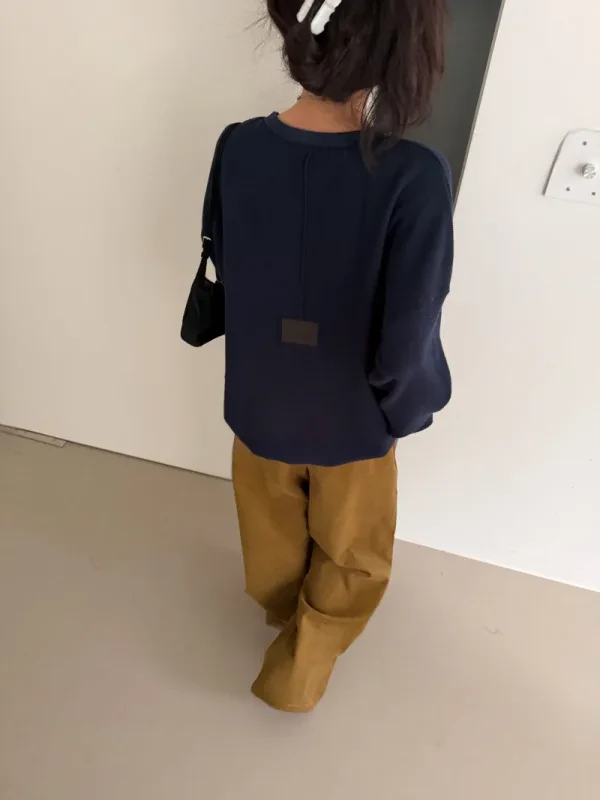 慵懶日常羅紋寬版上衣